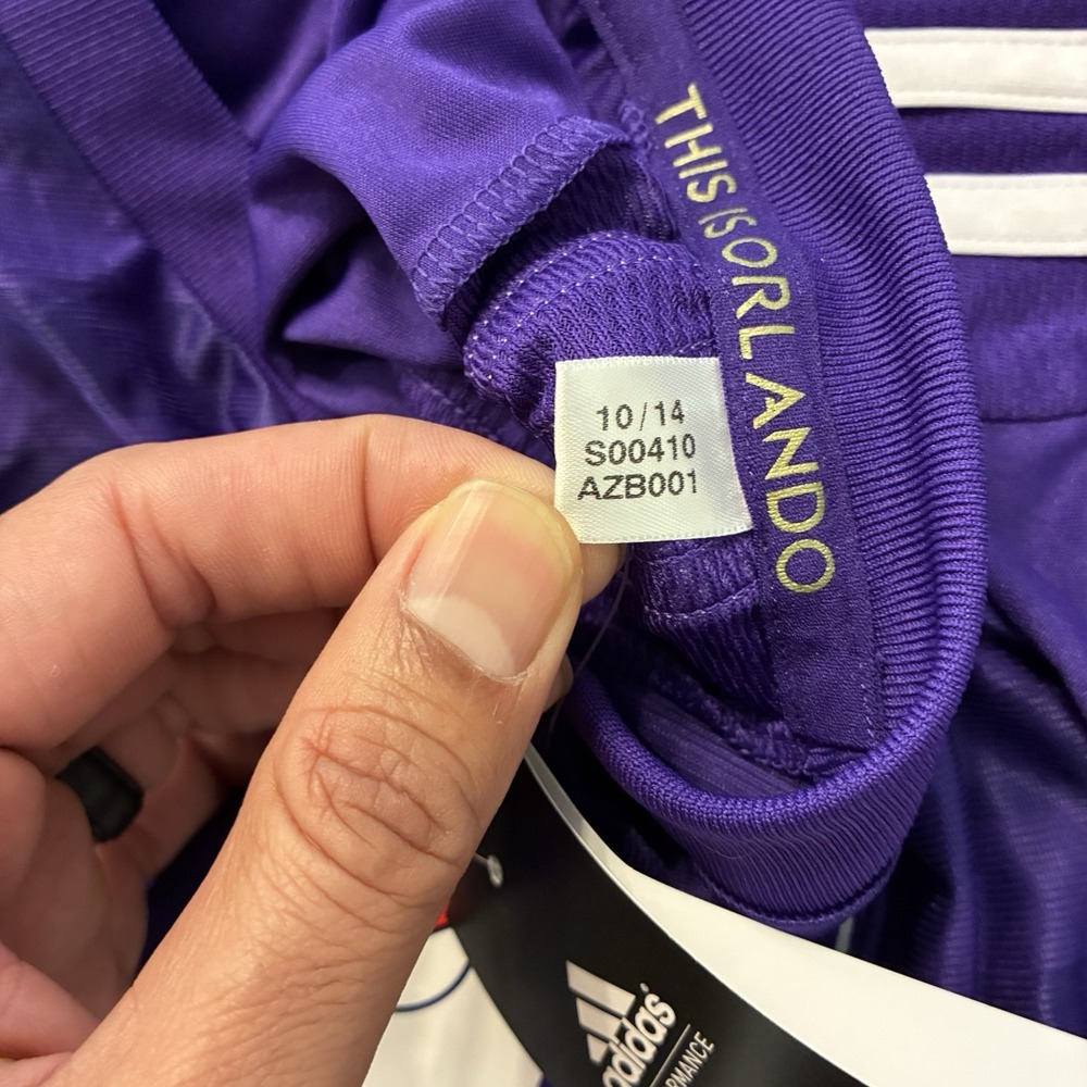 Orlando City Adidas Climacool Soccer Futbol Jersey Mens Medium Embroidered - Picture 6 of 9